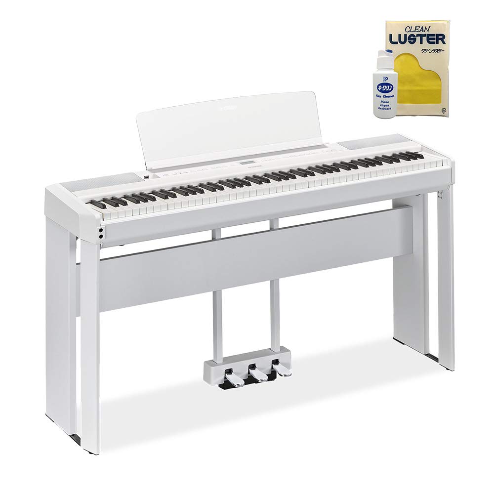 YAMAHA P-515 WH 専用スタンド・3本ペダルセット 電子ピアノ 88鍵盤(木製) ヤマハ